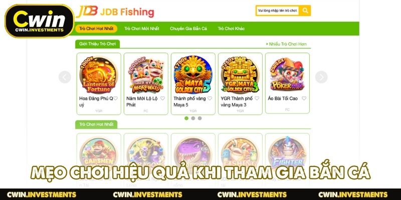 Mẹo chơi hiệu quả khi tham gia bắn cá