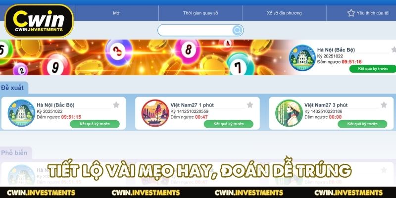 Tiết lộ vài mẹo hay, đoán dễ trúng