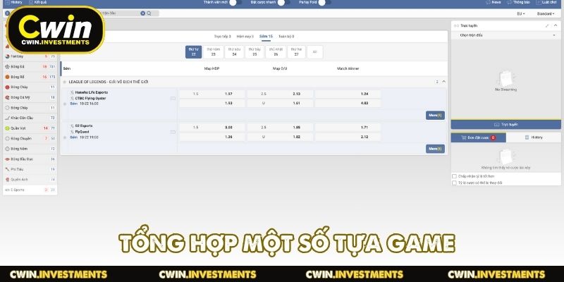 Tổng hợp một số tựa game